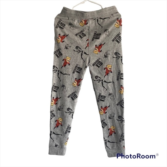 Kids' Disney Mr. Incredible Jogger Pants - Heathered Gray Size XL - Picture 2 of 8